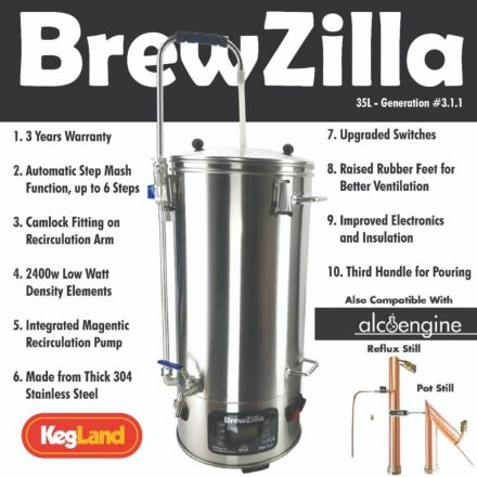 Brewzilla GEN3.1.1 35L sörfőzőgép